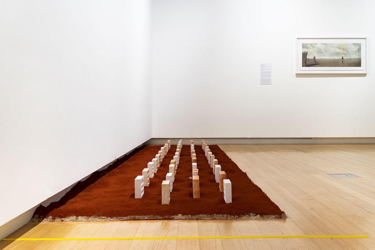 Installation view of 'On Earth' (27 March - 6 June 2021), QUT Art Museum. Photo by Louis Lim