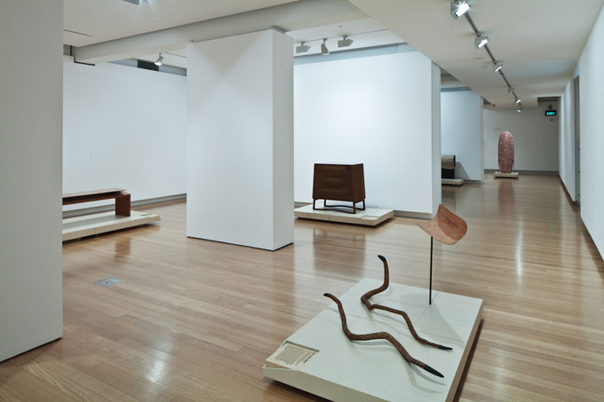 Installation view of 'WOOD: art design architecture' | Photo: Richard Stringer