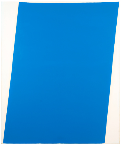 Leonard Brown 'The mirror pale blue' 1996 | Enamel on linen | Collection of the artist