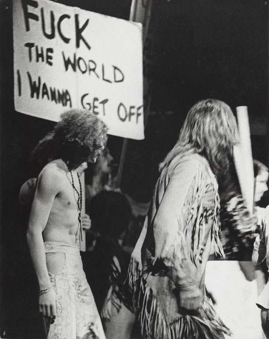Carol JERREMS 'Performers on stage, Hair', Metro Theatre Kings Cross, Sydney, January 1970 | gelatin silver photograph | National Gallery of Australia, Canberra | Gift of Mrs Joy Jerrems 1981 | copyright Ken Jerrems and the Estate of Lance Jerrems