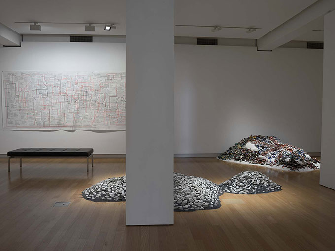 Installation view of 'Frontier imaginaries: the life of lines' | Photo: Carl Warner