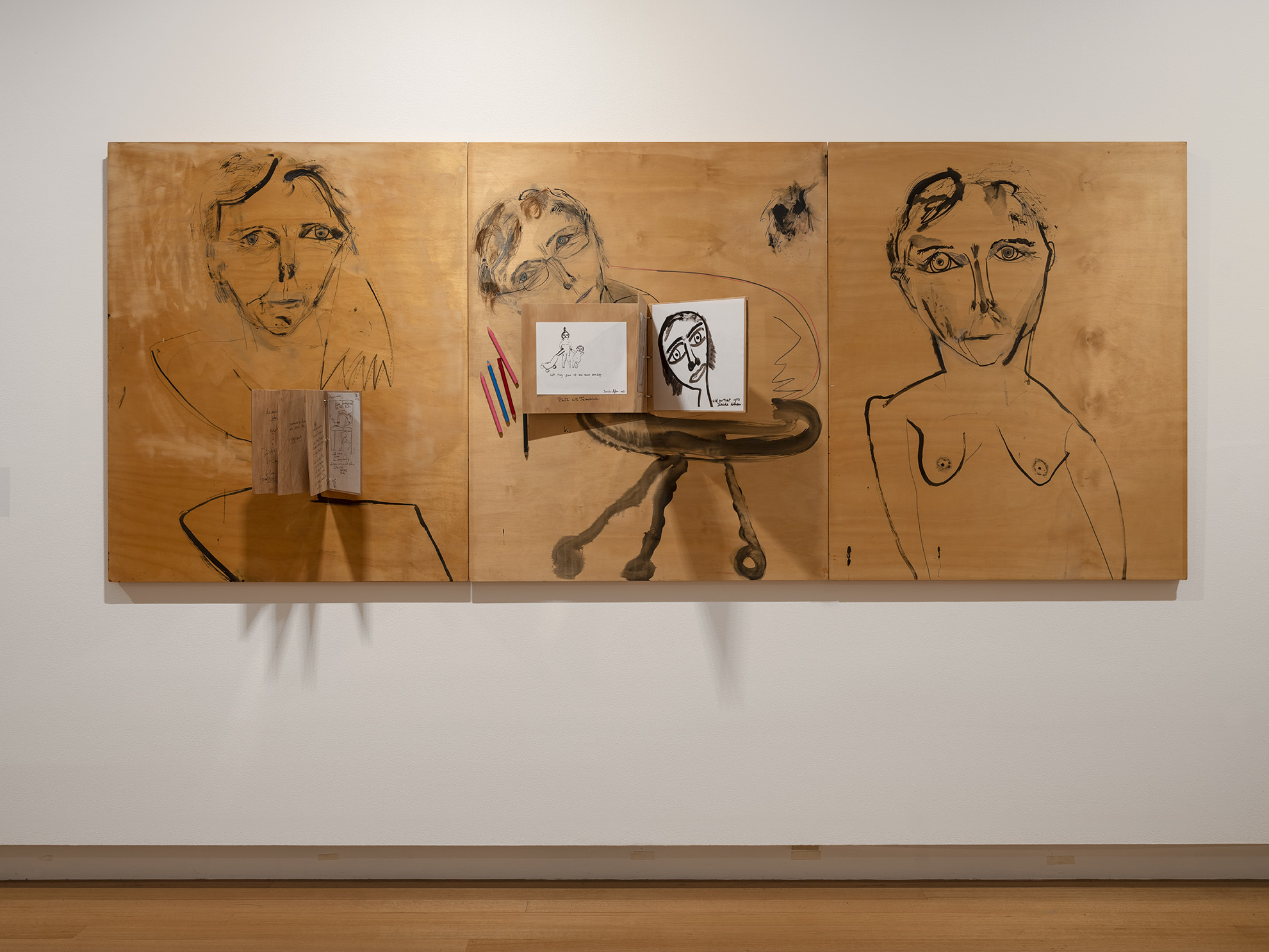 Installation view of 'Odd Bedfellows' (29 August - 8 November 2020), QUT Art Museum. Photo by Carl Warner.