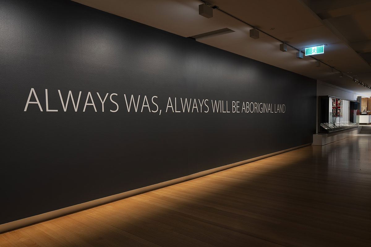 Installation view of 'Rite of Passage', QUT Art Museum, 2019. Photo by Carl Warner.