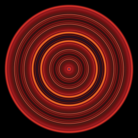 Paul Snell 'Pulse #201001' 2011 | Unique lambda metallic print