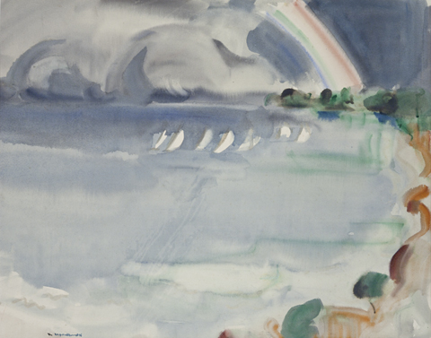 Joy Roggenkamp 'The Rainbow' 1976 | Watercolour | Gift of the McCowan family, 2005 | QUT Art Collection, Brisbane