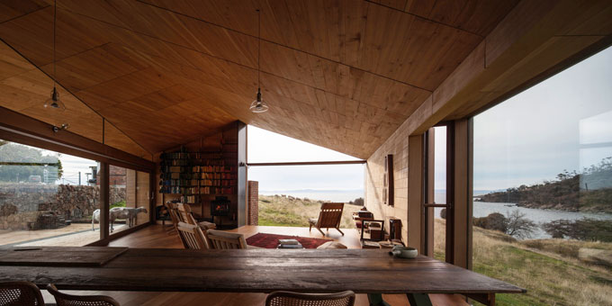 John WARDLE 'Shearers quarters' 2011 | Bruny Island, Tasmania | Macrocarpa pine, recycled wood | Photo: Trevor Mein