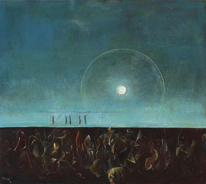 William DOBELL 'The night of the pigs' 1970 | oil on hardboard | Art Gallery of New South Wales, Sydney | Purchased 1971