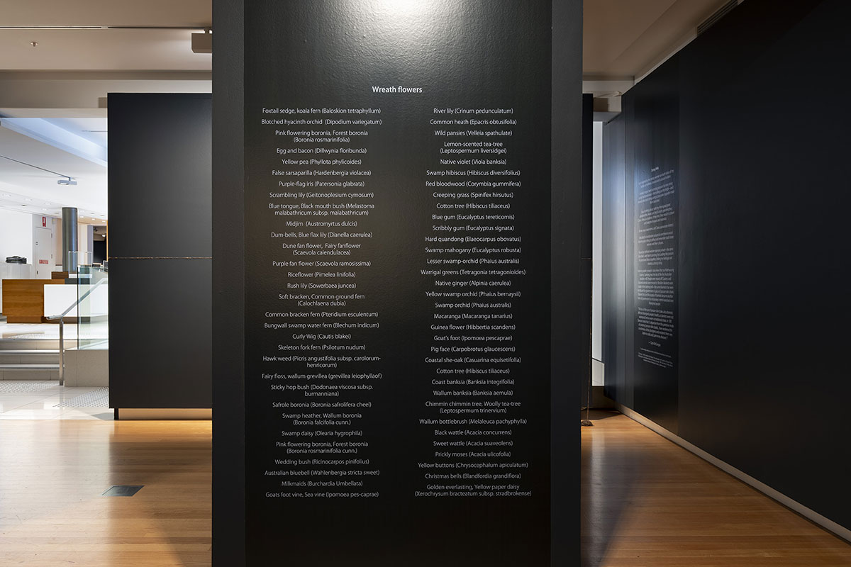 Installation view of 'Rite of Passage', pictured work by Carol McGregor, QUT Art Museum, 2019. Photo by Carl Warner.