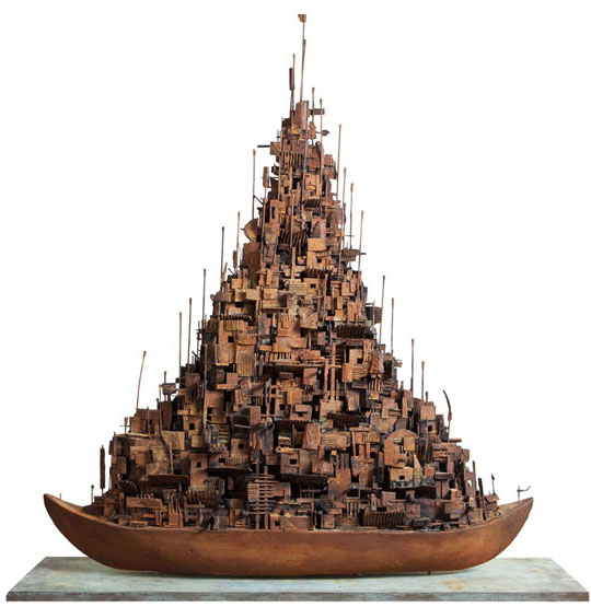 Alfredo and Isabel AQUILIZAN 'Refuge: Project: Another Country' 2012 | wood and cardboard | QUT Art Collection | Purchased 2013