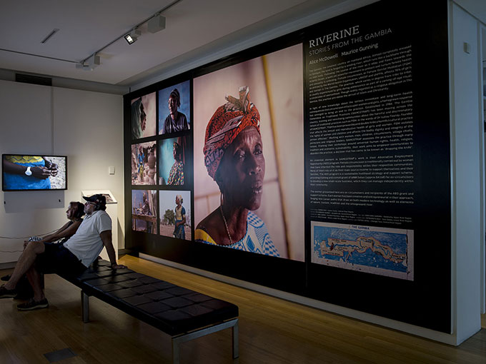 Installation view of 'Transboundaries: art + connection'   Photo: Carl Warner