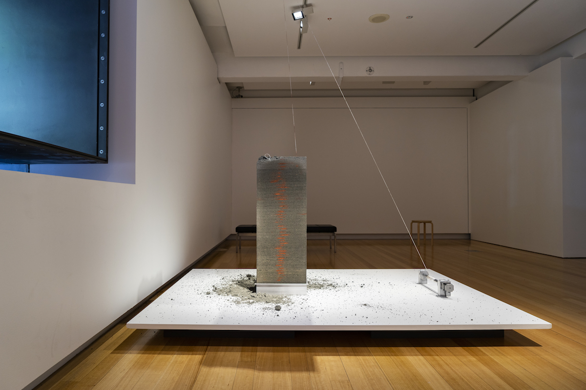 Installation view of 'On Earth' (27 March - 6 June 2021), QUT Art Museum. Photo by Louis Lim