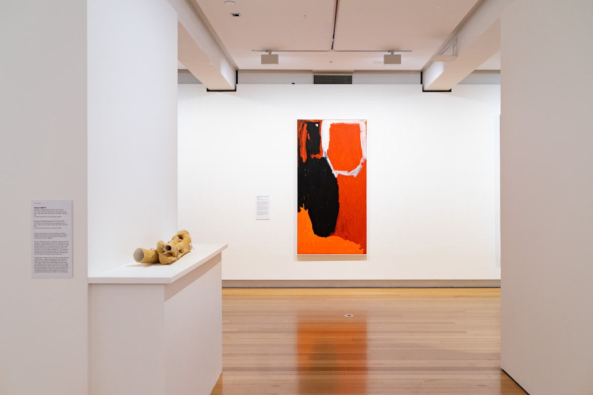 Installation view of 'On Earth' (27 March - 6 June 2021), QUT Art Museum. Photo by Louis Lim