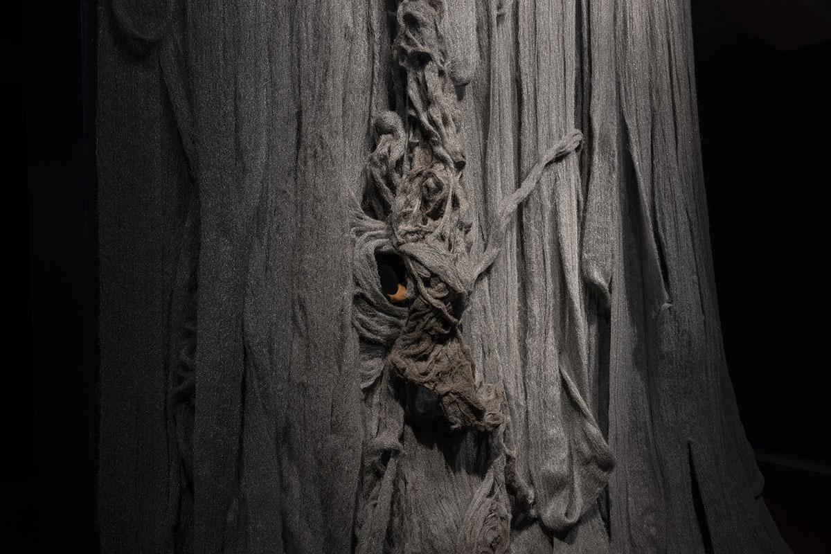 Installation view of 'Rite of Passage', pictured work by Mandy Quadrio, QUT Art Museum, 2019. Photo by Carl Warner.