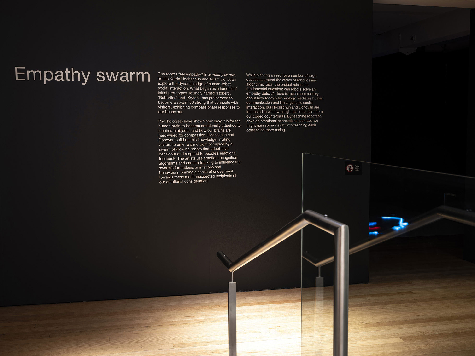 Installation view of 'Empathy swarm' (17 August - 27 October), QUT Art Museum, 2019. Image copyright Carl Warner.
