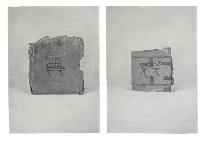 Sam CRANSTOUN 'Strategies for cultural dissemination: Plano I and II' 2013 | pencil on paper | QUT Art Collection | Purchased 2013