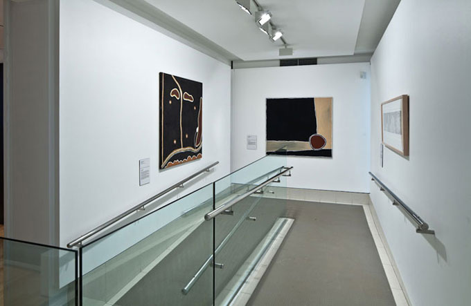 Installation view of 'Traversing borders: Art from the Kimberley' | Photo: Richard Stringer