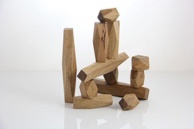 Joe CHESTER 'Conceptual building blocks' 2011 | reclaimed Australian hardwood or sustainably grown Oregon | Photo: Brad Bonar