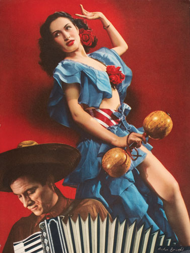 Anton Bruehl 'Esquire Canteen: Puerto Rican singer and rumba dancer Marga and accordionist puppeteer Bil Baird of the Ziegfeld Folies' 1944 | from 'Esquire', February 1944 | National Gallery of Australia, Canberra | Gift of American Friends of the National Gallery of Australia Inc., New York NY USA | made possible with the generous support of Anton Bruehl Jr, 2006