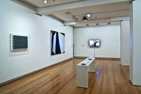 Installation view of 'open closed: Lincoln Austin, Sean Phillips and Arryn Snowball' | Photo: Richard Stringer