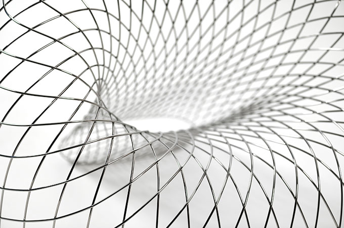 Brodie NEILL   'Reverb Wire Chair' (detail) 2010   hand formed, mirror stainless steel rods   Photo: Marzorati Ronchetti   Collection of Patrick Brillet of Patrick Brillet Fine Art Ltd