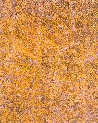 Artist Unknown (Utopia Batik School) 'Untitled' c.1985 | dyed silk over canvas