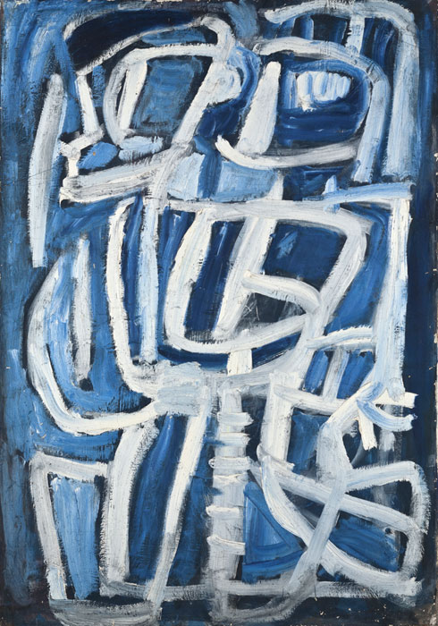 Tony TUCKSON 'Abstract figures' 1956-57 | oil on canvas | Shane and Sally Thompson Collection | copyright Tony Tuckson/Licensed by Viscopy, 2013
