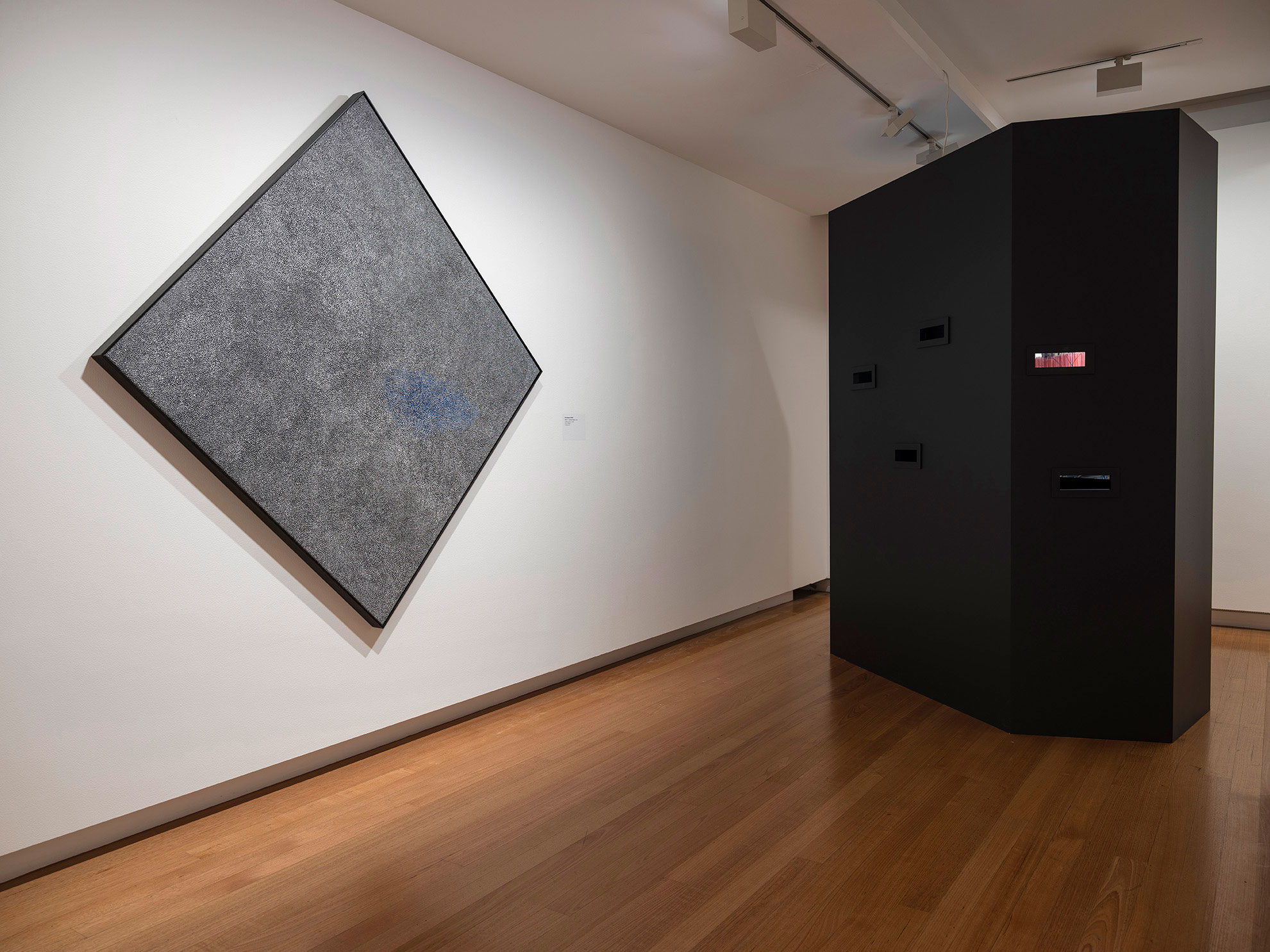 Installation view of 'Vis-ability: Artworks from the QUT Art Collection' (11 May - 4 August 2019), QUT Art Museum. Photo by Carl Warner.