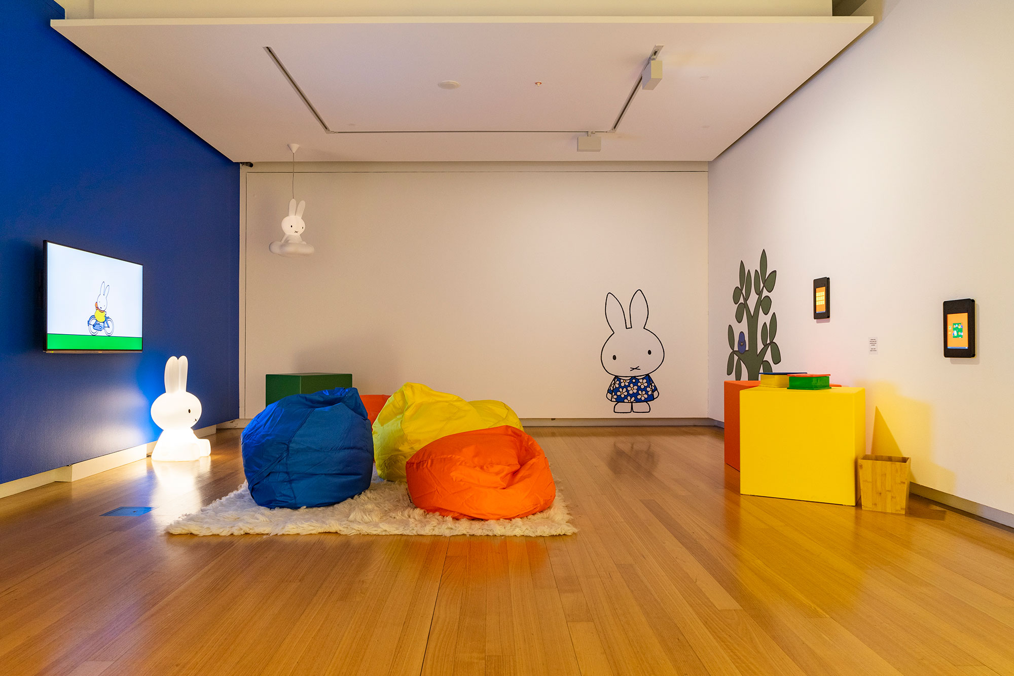 Click to open image  - Installation view of ‘miffy & friends\' (21 November 2020 - 14 March 2021), QUT Art Museum. Photo by Louis Lim