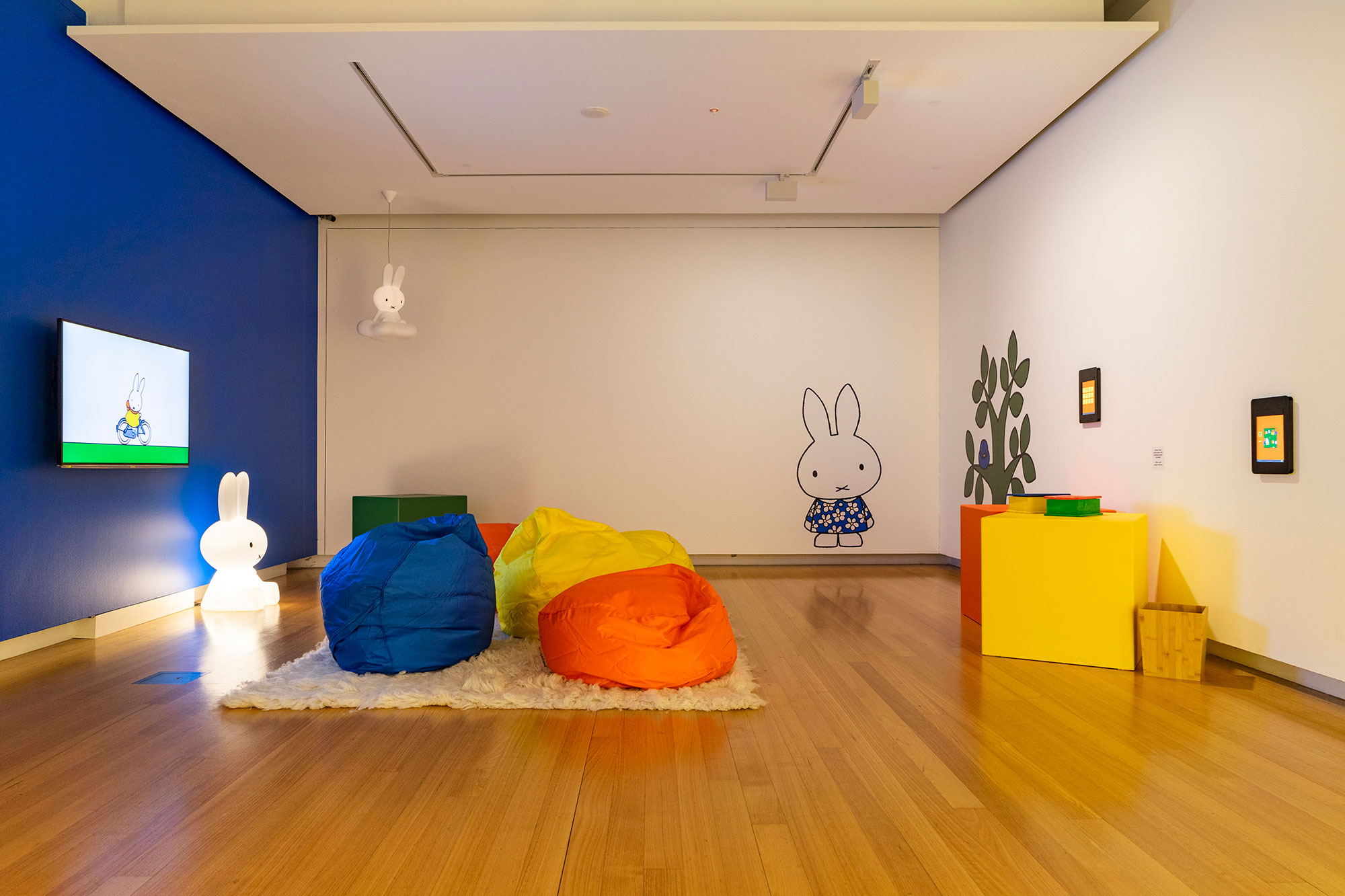 Installation view of ‘miffy & friends' (21 November 2020 - 14 March 2021), QUT Art Museum. Photo by Louis Lim