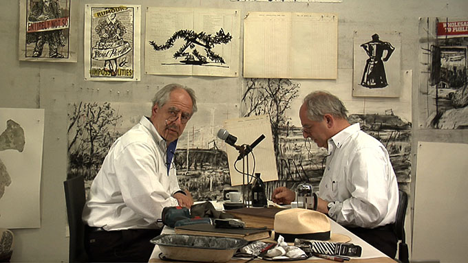 William KENTRIDGE 'Drawing lesson 47 (Interview for New York Studio School)</span> 2010 | single channel video, colour, sound | 4:48 minutes | Courtesy of the artist