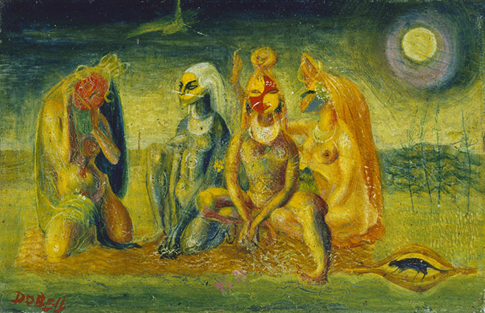William DOBELL 'Love song' 1952 | oil on hardboard | Art Gallery of New South Wales, Sydney | Purchased 1964