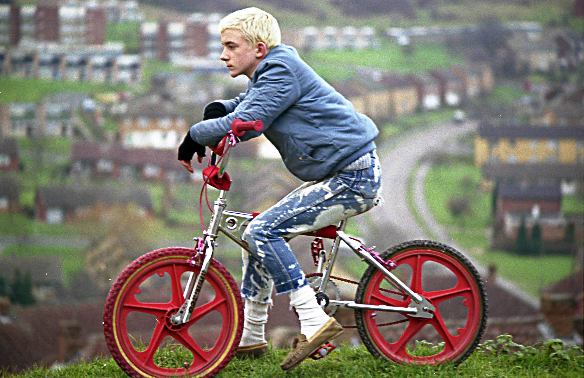 Gavin WATSON 'Neville Watson blond with BMX' 1980, Colour photograph on gloss paper, Courtesy of the artist