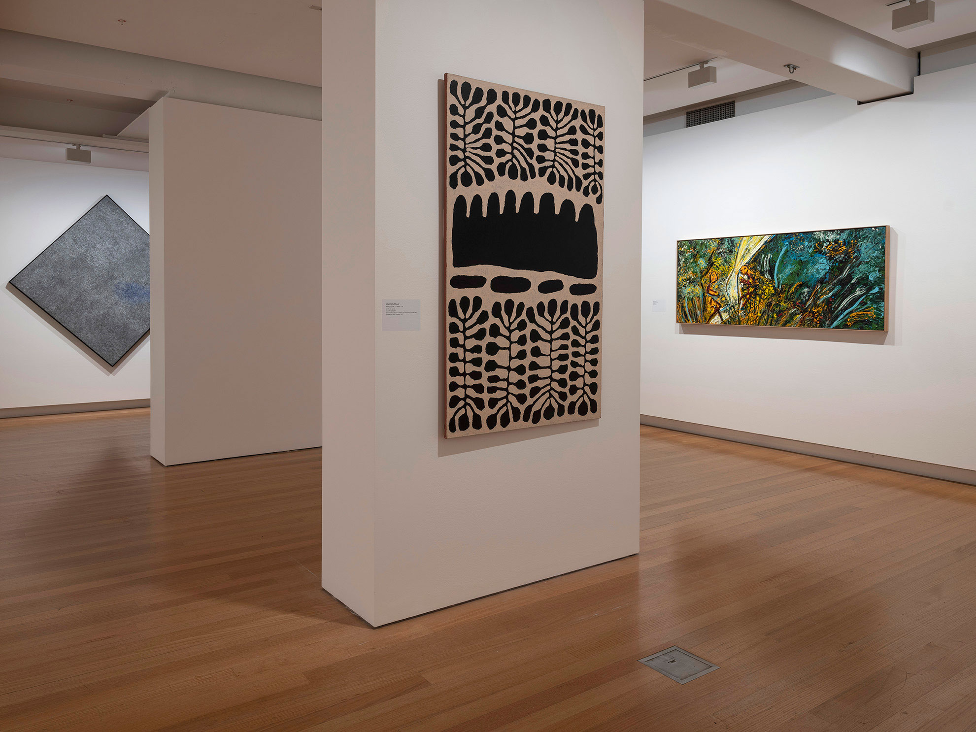 Installation view of 'Vis-ability: Artworks from the QUT Art Collection' (11 May - 4 August 2019), QUT Art Museum. Photo by Carl Warner.