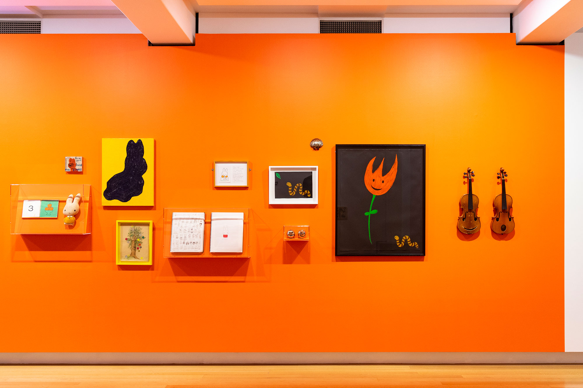 Installation view of ‘miffy & friends' (21 November 2020 - 14 March 2021), QUT Art Museum. Photo by Louis Lim