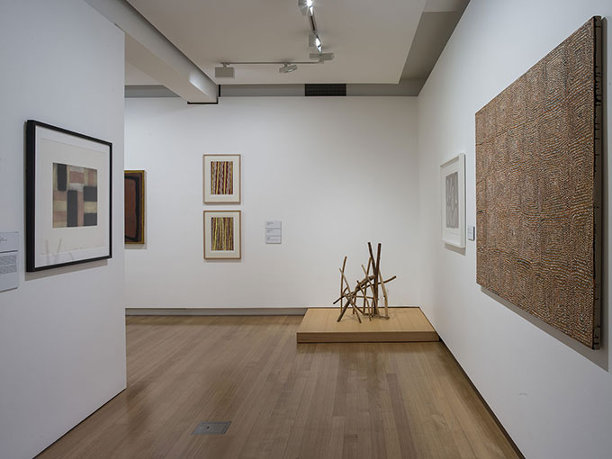 Installation view of 'Less than: Art and reductionism' at QUT Art Museum