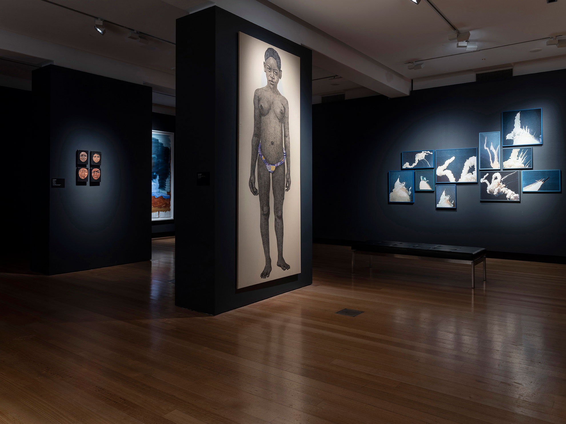 Installation view of 'Vis-ability: Artworks from the QUT Art Collection' (11 May - 4 August 2019), QUT Art Museum. Photo by Carl Warner.