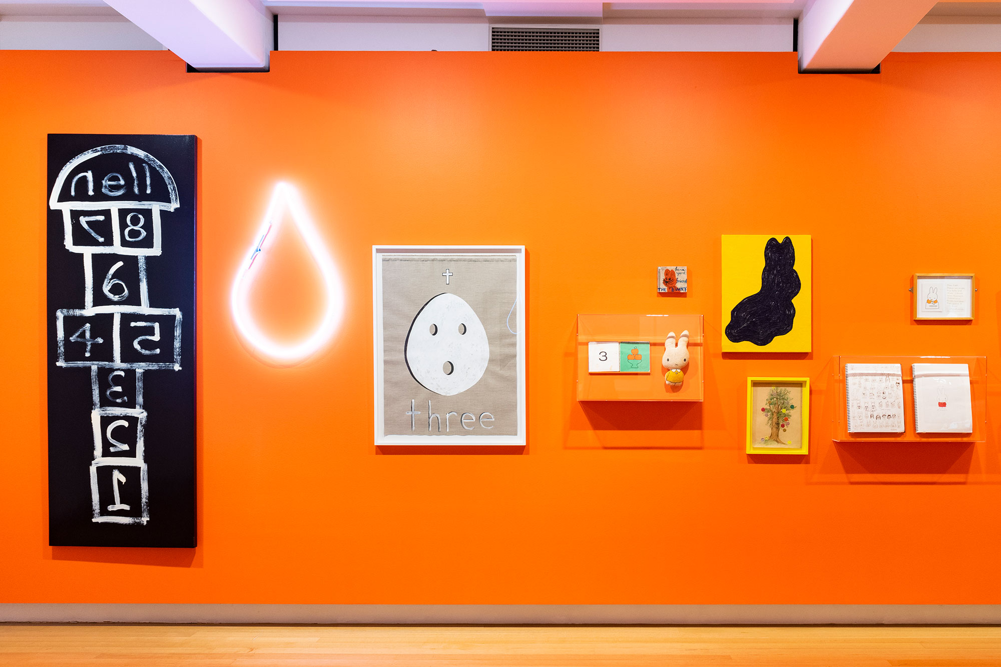 Click to open image  - Installation view of ‘miffy & friends\' (21 November 2020 - 14 March 2021), QUT Art Museum. Photo by Louis Lim