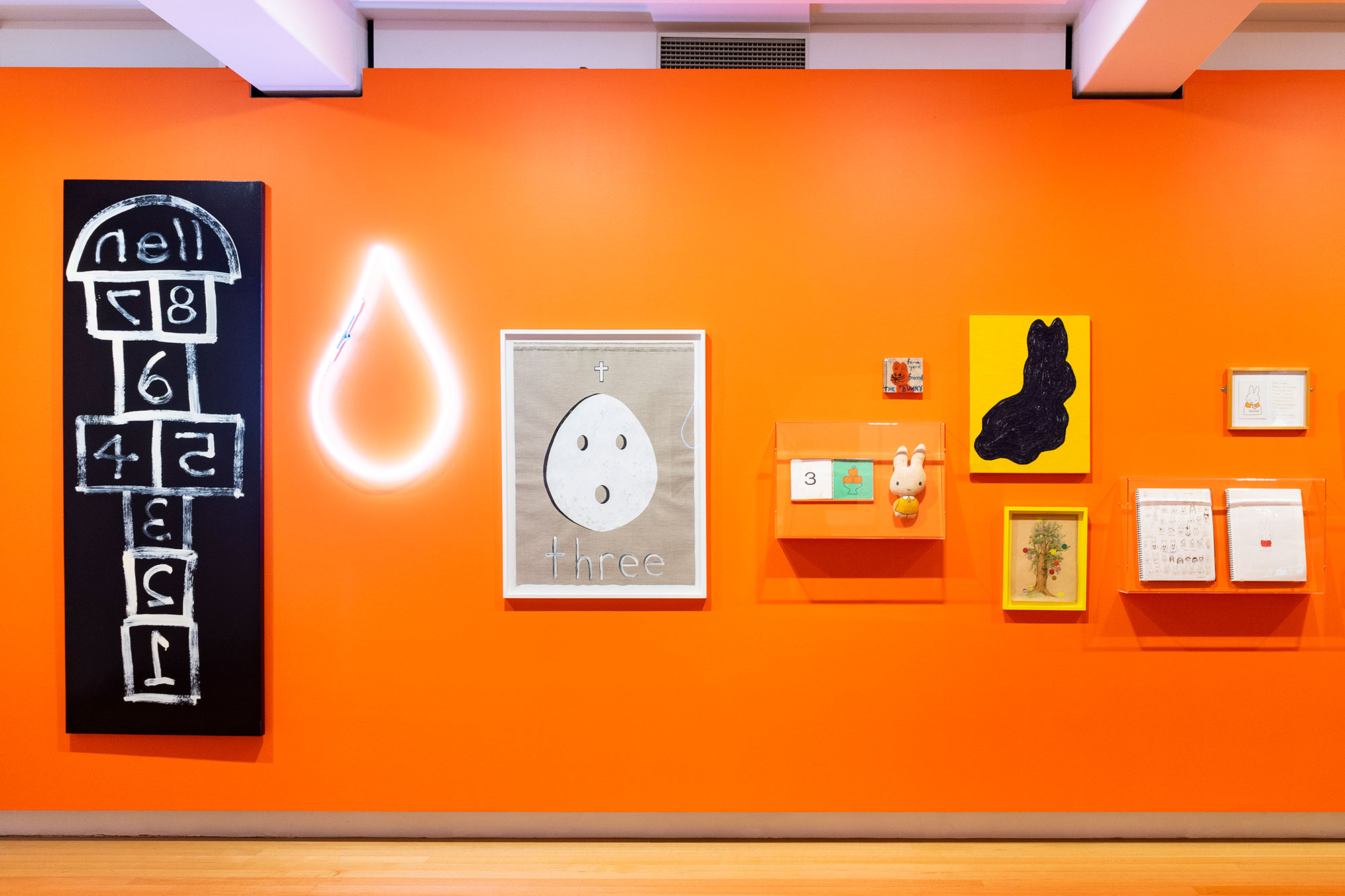 Installation view of ‘miffy & friends' (21 November 2020 - 14 March 2021), QUT Art Museum. Photo by Louis Lim