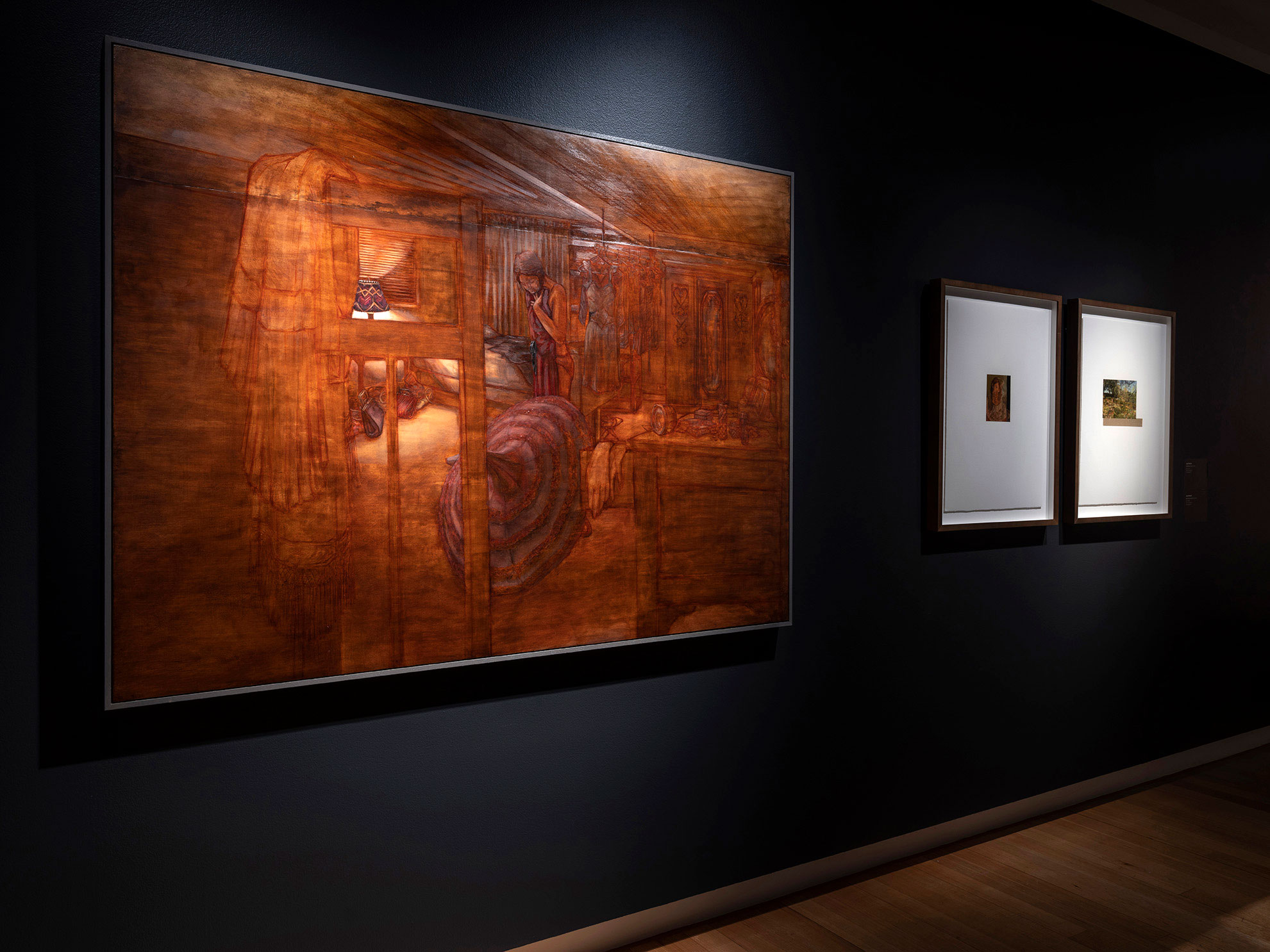 Installation view of 'Vis-ability: Artworks from the QUT Art Collection' (11 May - 4 August 2019), QUT Art Museum. Photo by Carl Warner.