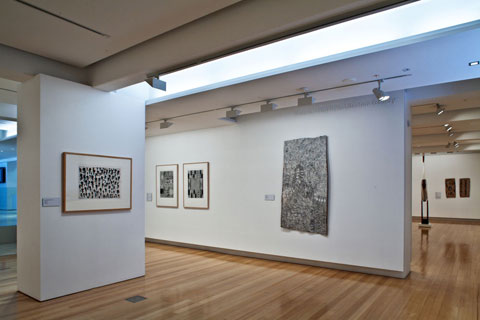 Installation view of 'Marrka: Exploring the strength of QUT's Indigenous Art Collection' | Photo: Richard Stringer