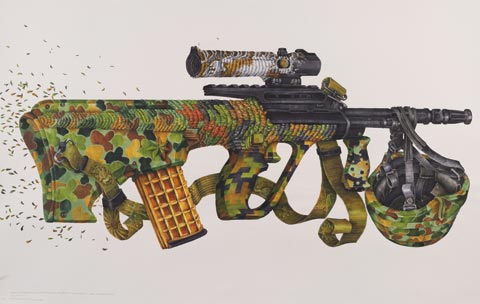 eX de Medici 'Bullpup' 2009 | watercolour on paper | AWM ART94228