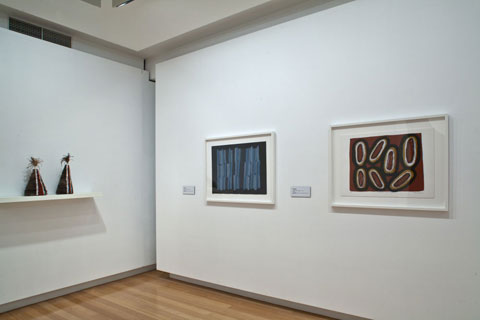 Installation view of 'Marrka: Exploring the strength of QUT's Indigenous Art Collection' | Photo: Richard Stringer